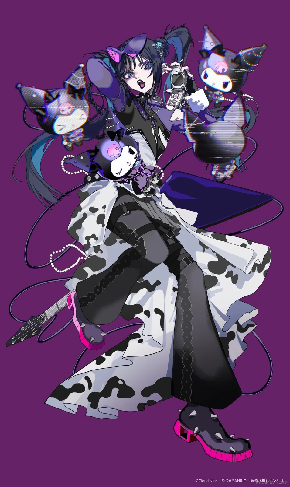 Visual Kolaborasi Ado dan KUROMI