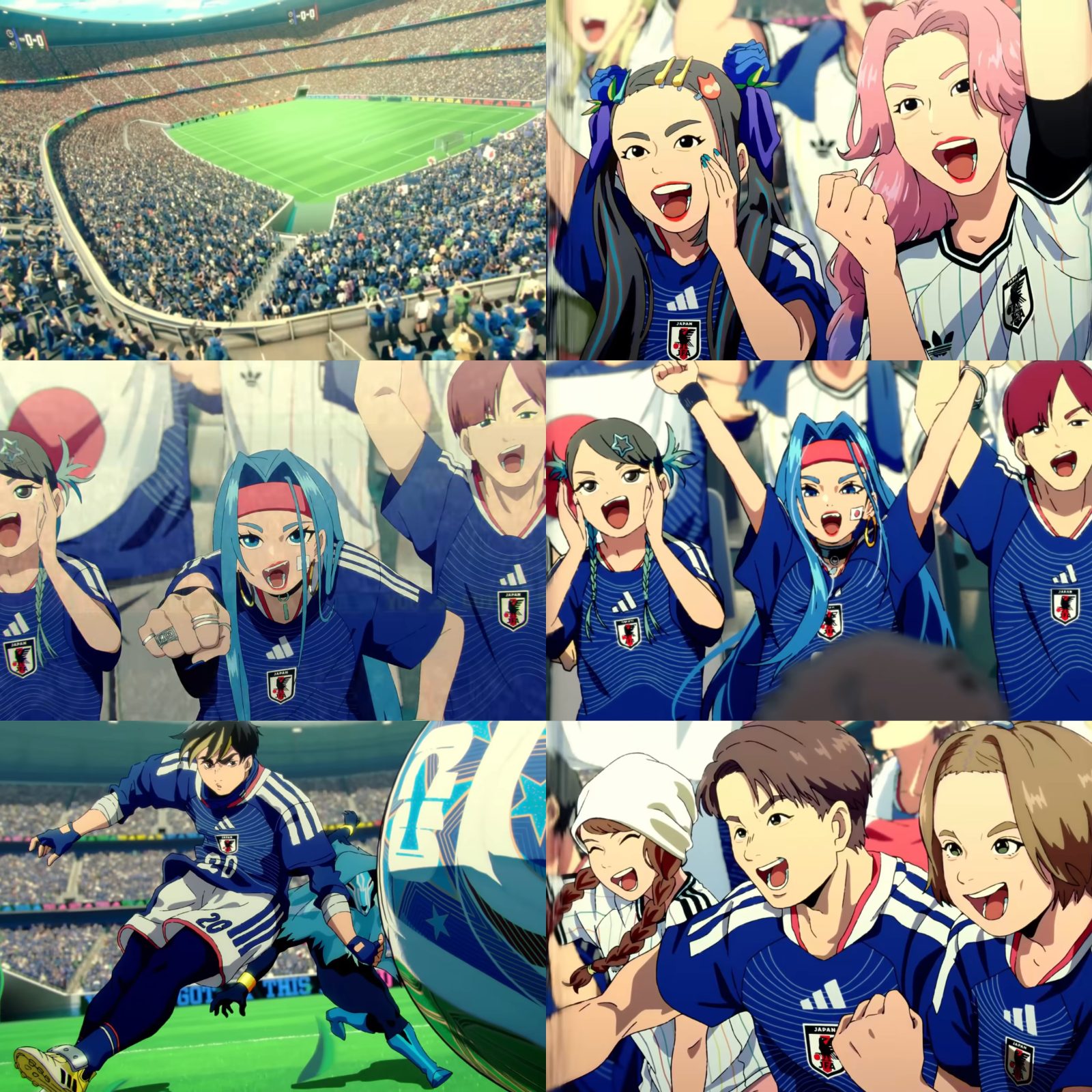 Visual MV “綺羅 (KIRA)” yang menonjolkan semangat Jepang, energi kompetisi, dan nuansa kampanye Timnas Jepang 2026