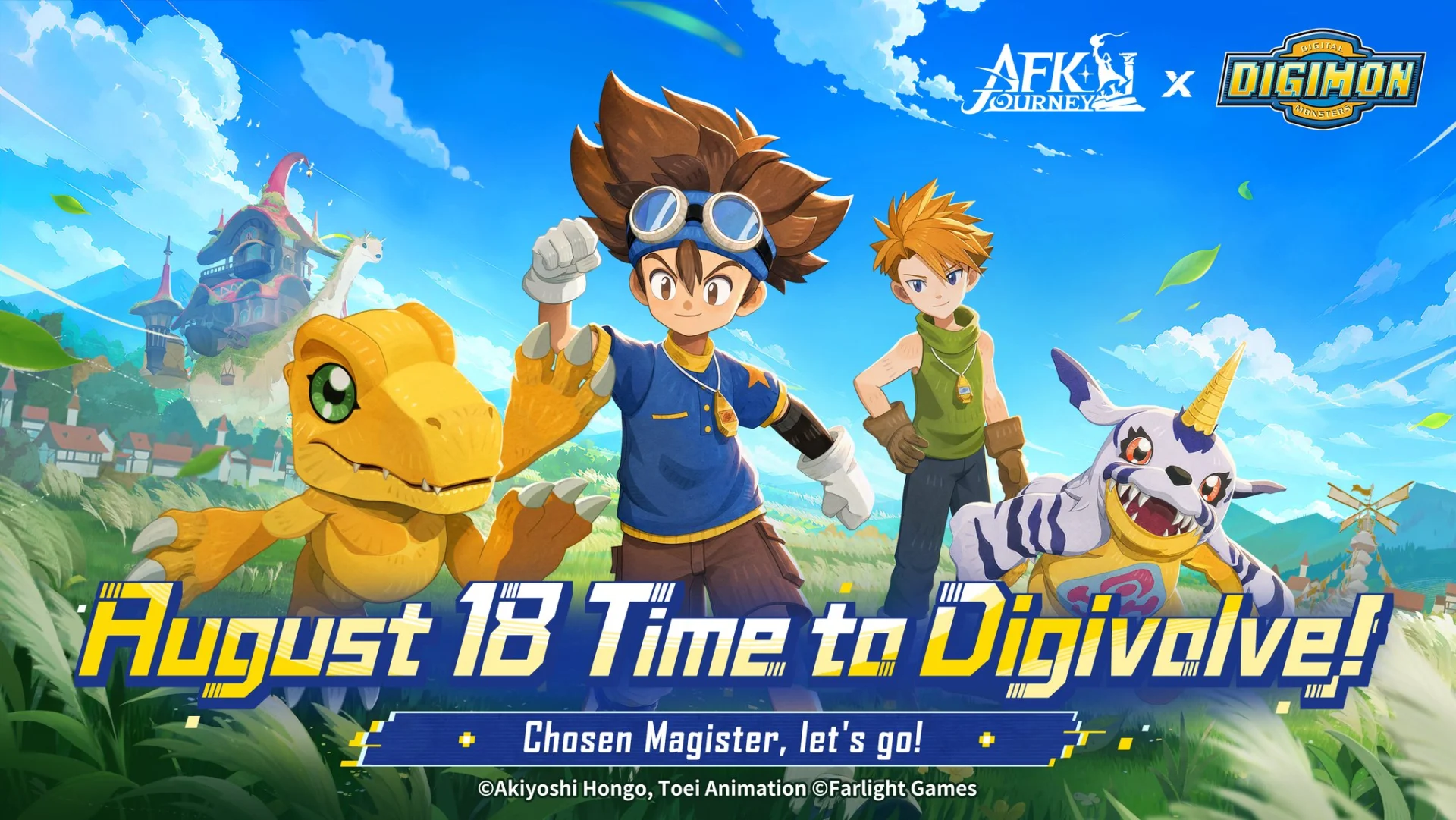 AFK Journey x Digimon Adventure Mulai 18 Agustus, Taichi dan Yamato Masuk Esperia