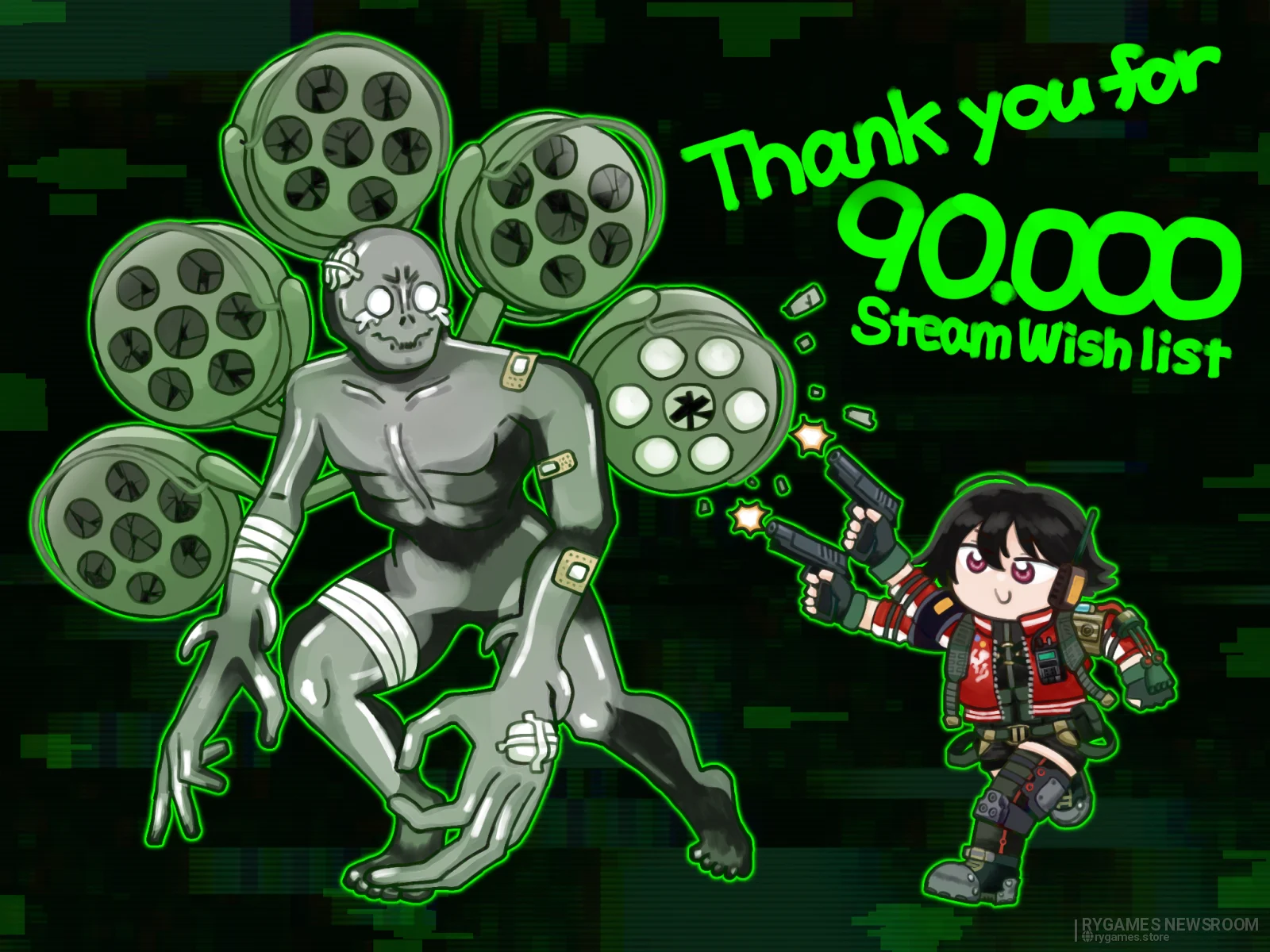 ANOMALITH 90,000 Steam Wishlists Commemorative Illustration