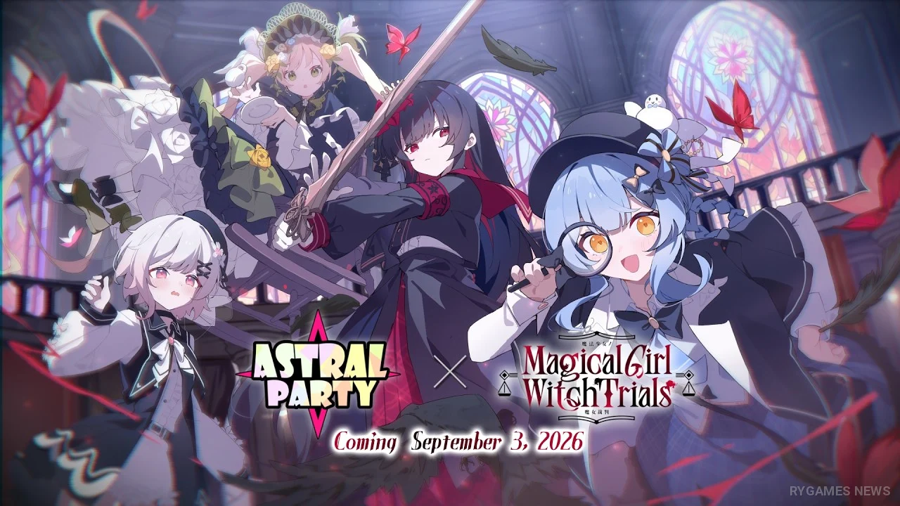 Astral Party x Magical Girl Witch Trials Dimulai 3 September, Empat Karakter Tampil dalam Visual Kolaborasi