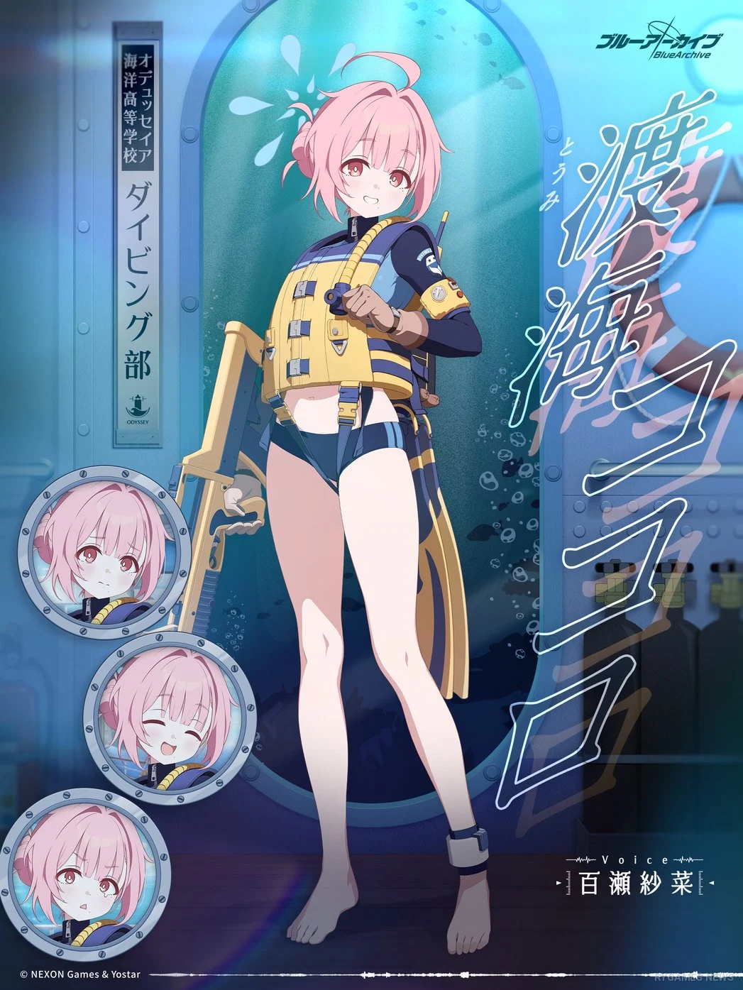 Kokoro Character Visual - Odyssey Diving Club