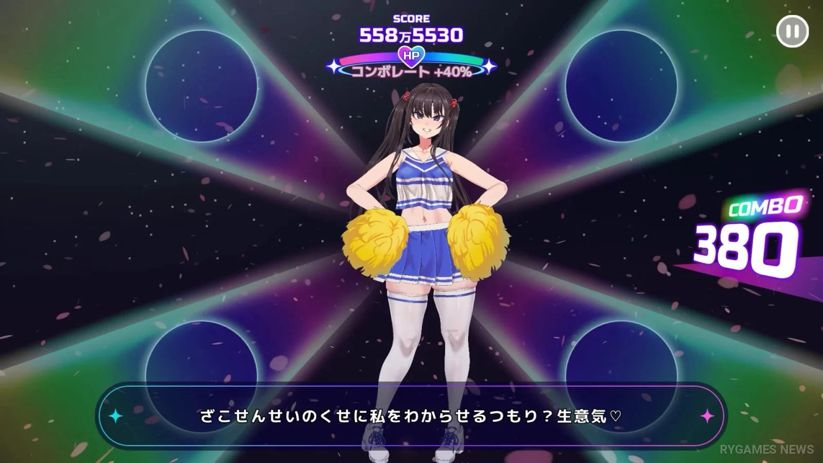 Screenshot gameplay CHEEKY CHEERHYTHM dari Steam - gambar 3