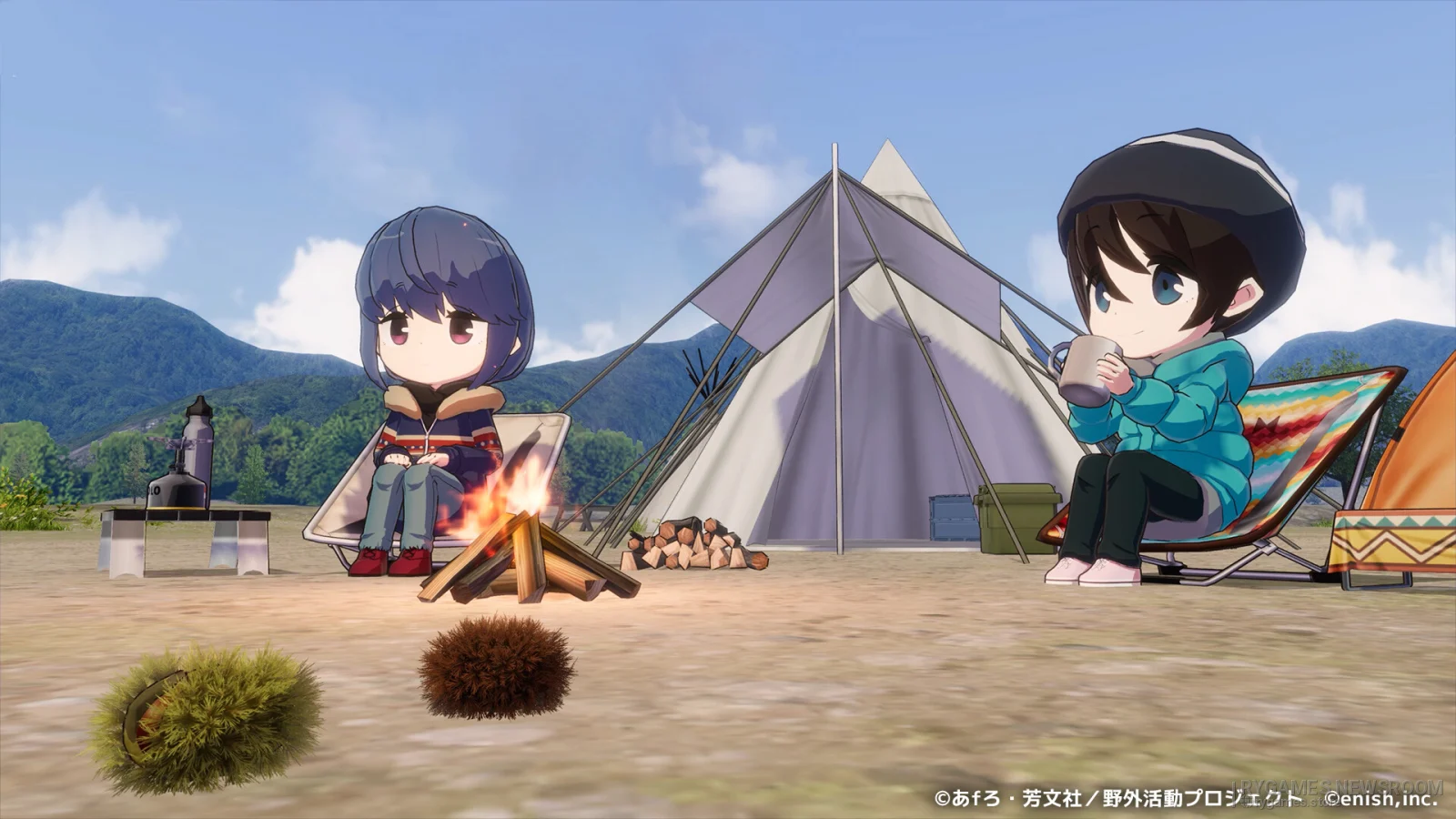 Steam掲載『ゆるキャン△ つなげるみんなのオールインワン!! ちるタイム』ゲーム画面 - gambar 6