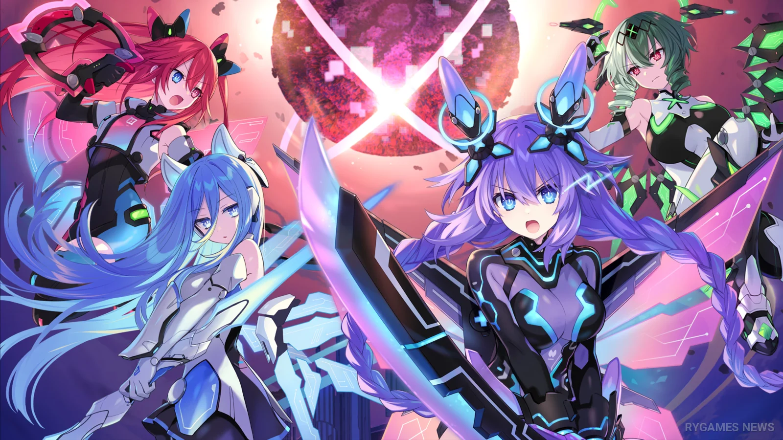 Choushinjikuu Game Neptunia Unlimited Key Visual