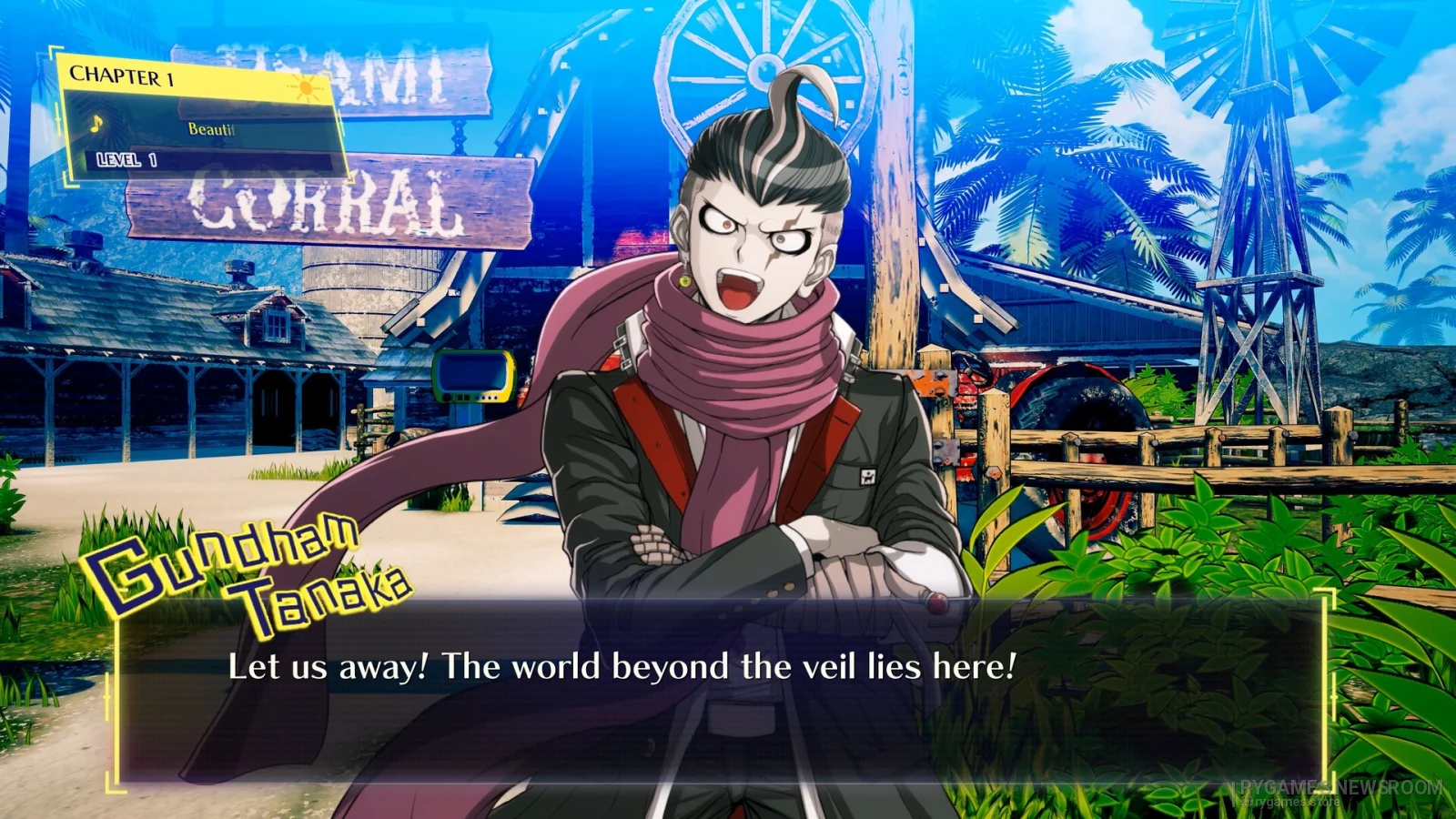 Screenshot gameplay Danganronpa 2x2 dari Steam - gambar 3