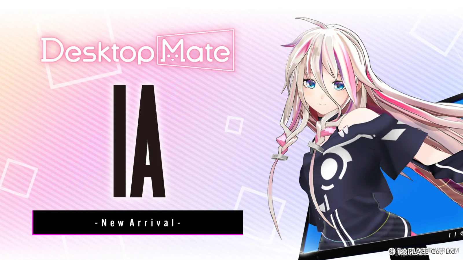 『Desktop Mate』IA DLCが10月15日配信。桜餅や蝶のモーション、IA TALK音声を収録
