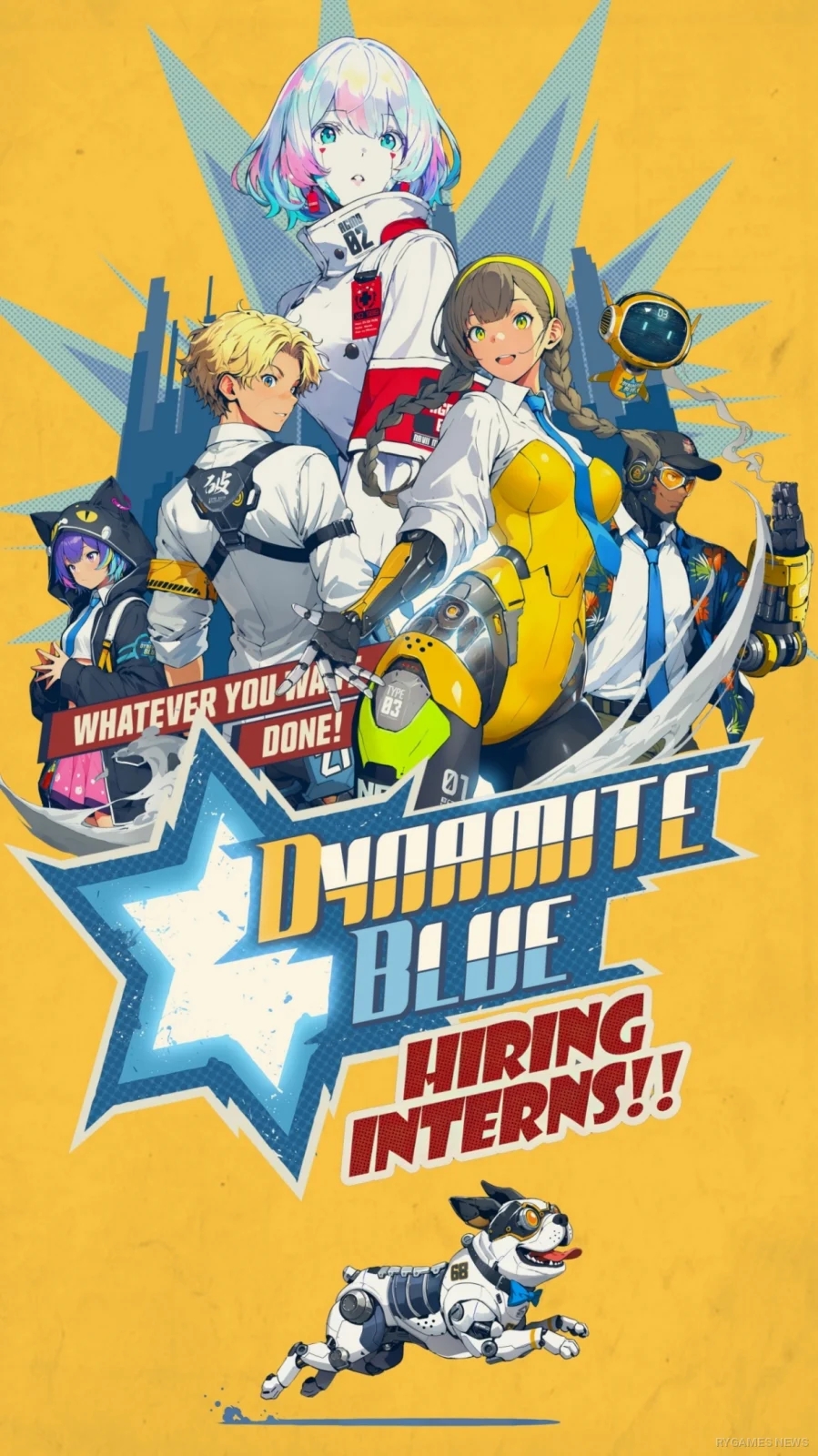 Official Dynamite Blue Key Art
