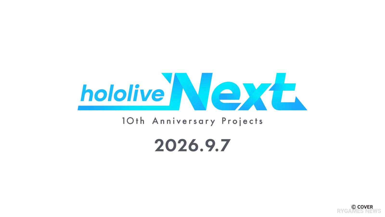 Visual pengumuman hololive Next 10th Anniversary Projects