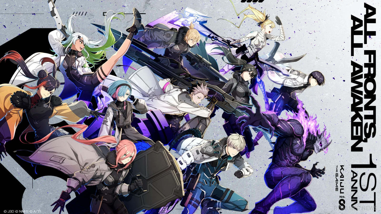 Key Visual Kaiju No. 8 THE GAME 1st Anniversary