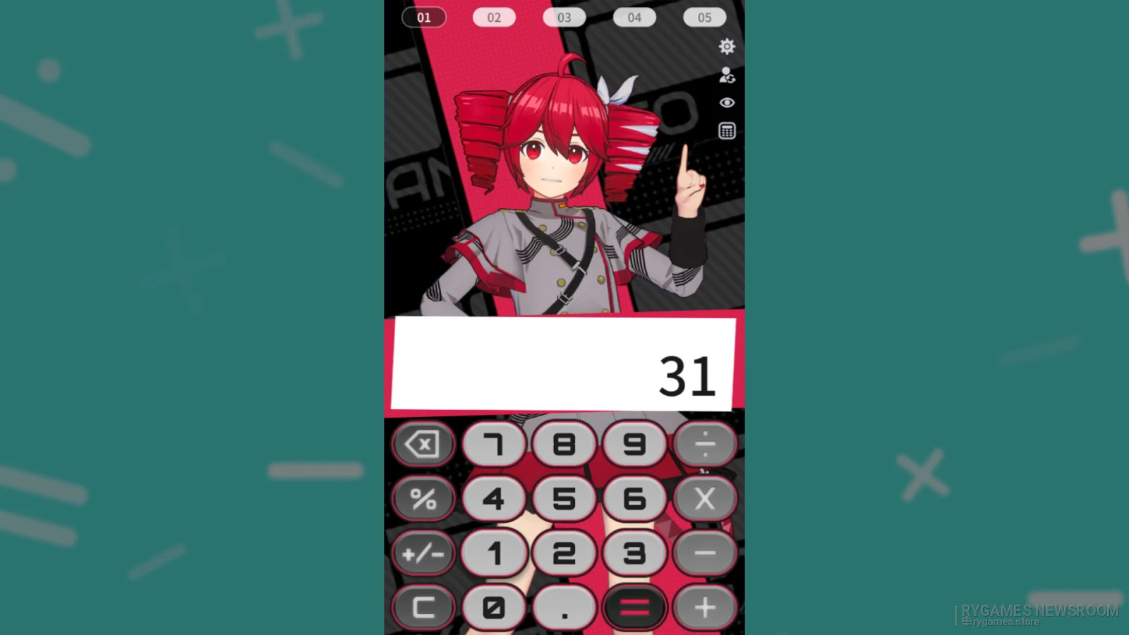 Steam掲載「電卓 - Desktop Mate Widgets 重音テト DLC」ゲーム画面 - gambar 2