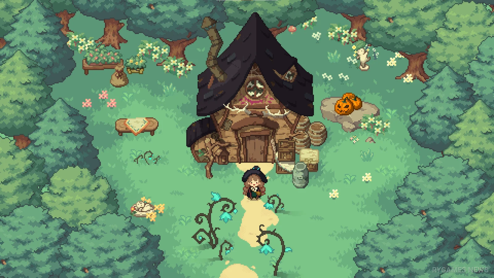 Screenshot gameplay Little Witch in the Woods dari Steam - gambar 4