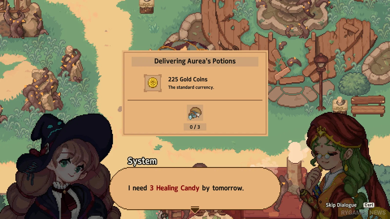 Screenshot gameplay Little Witch in the Woods dari Steam - gambar 5