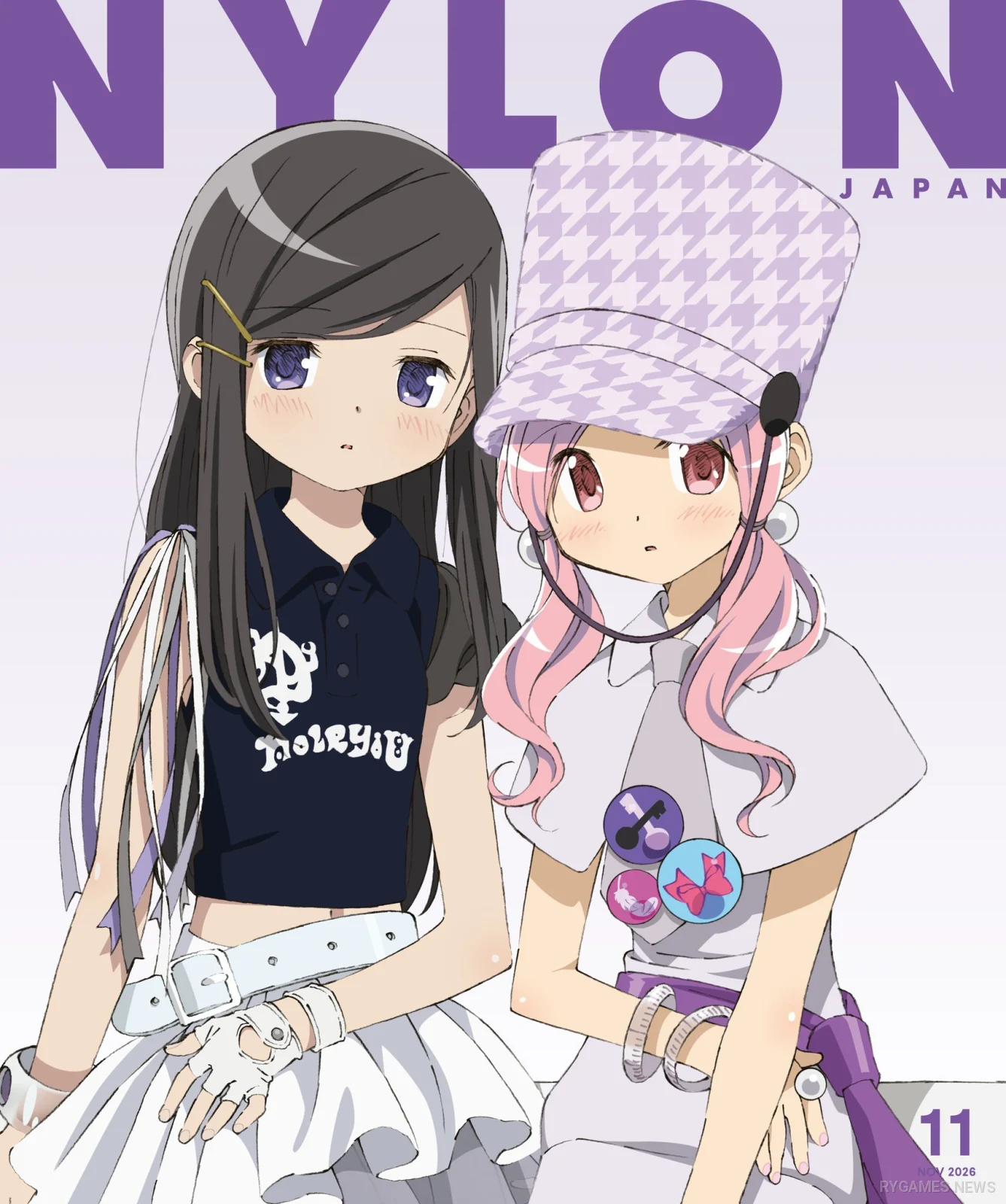Madoka Kaname and Homura Akemi NYLON JAPAN Cover Visual
