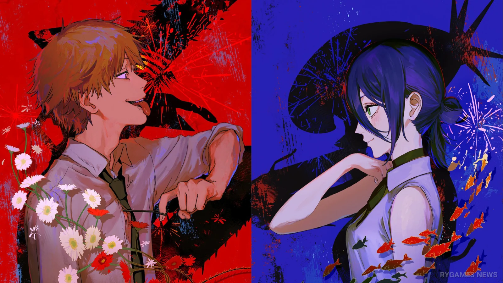 MAPPA EXPO 15th Ungkap Visual Chainsaw Man: Reze Arc, Denji dan Reze Tampil Kontras