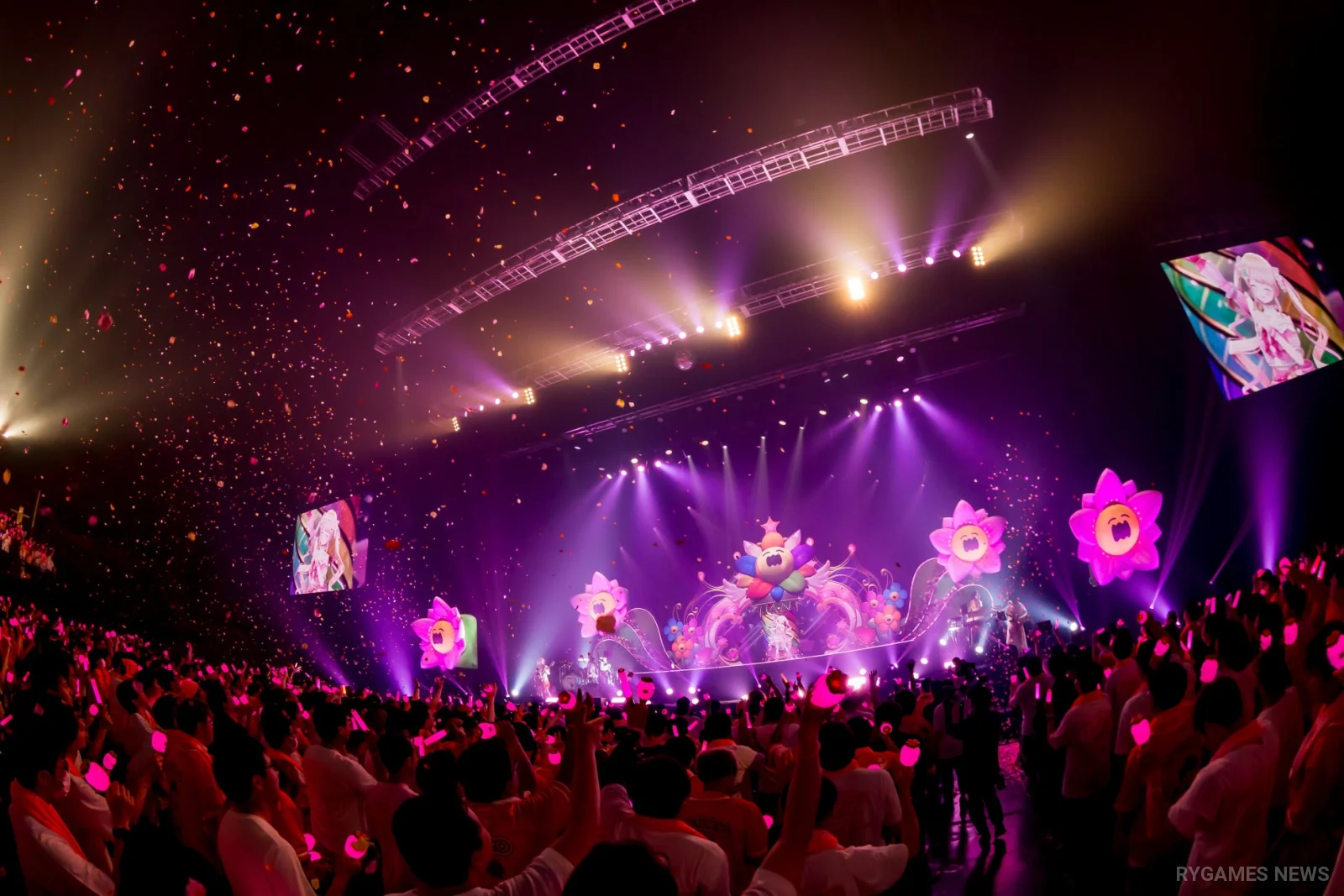 桃鈴ねね ライブコンサートステージビジュアル。 - gambar 8