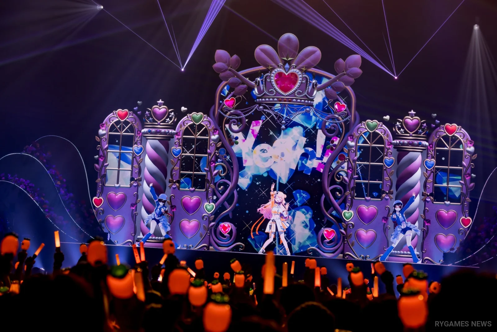 桃鈴ねね ライブコンサートステージビジュアル。 - gambar 3