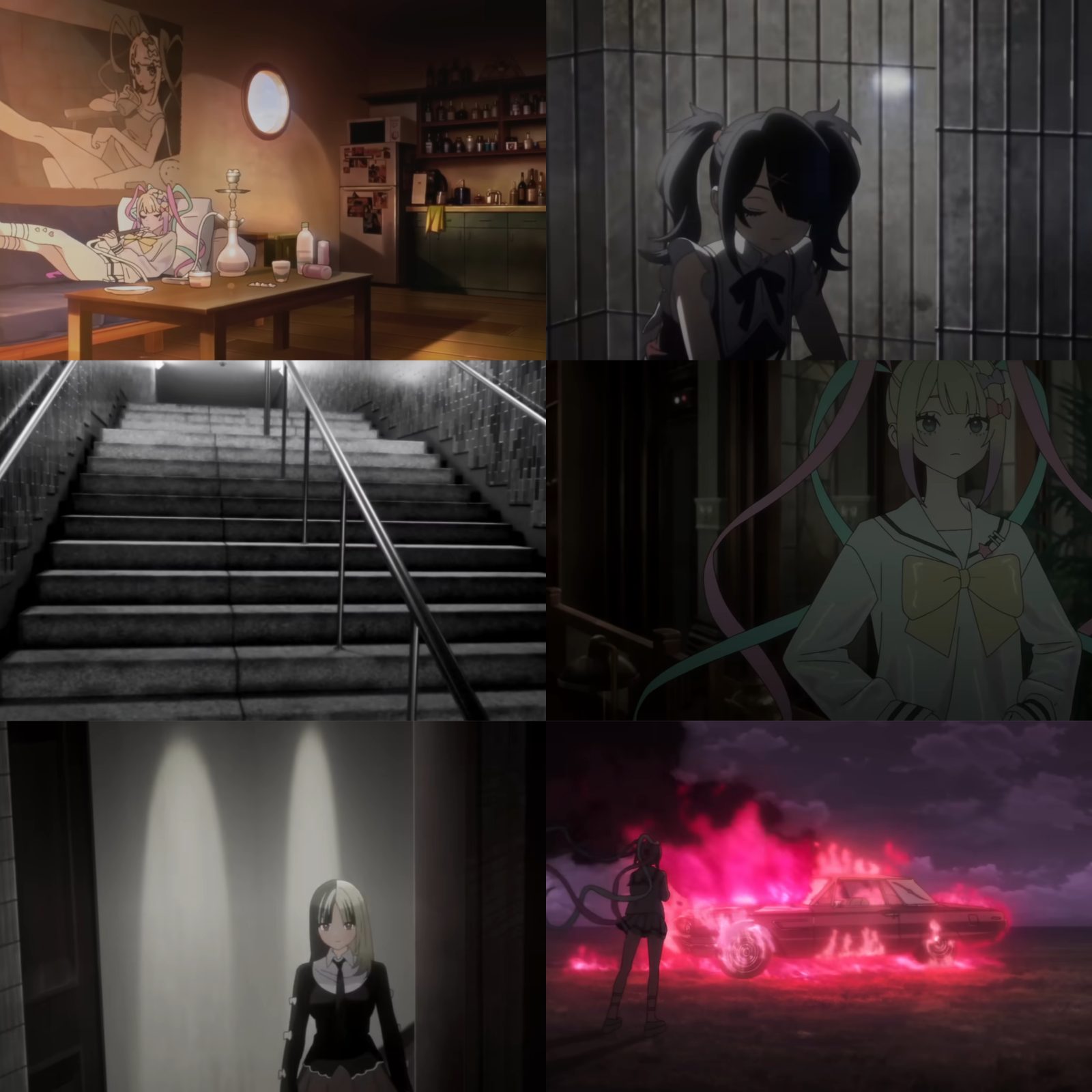 Cuplikan visual creditless ending NEEDY GIRL OVERDOSE yang terasa lebih lirih dan emosional