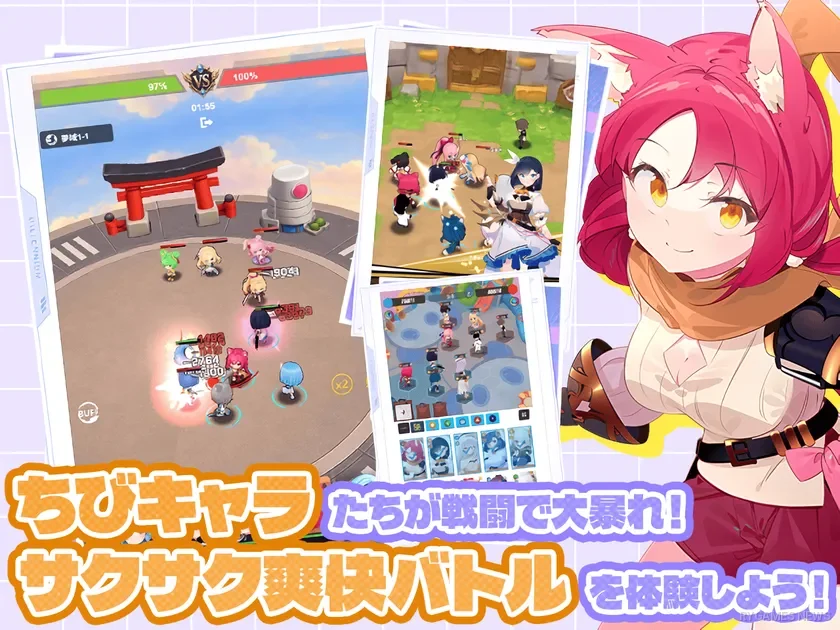 Osawari Yuusha-sama Re:Quest SD Character Battle Gameplay