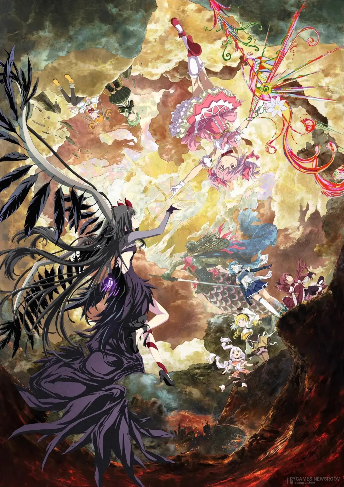 Puella Magi Madoka Magica the Movie -Walpurgisnacht Rising- Official Key Visual