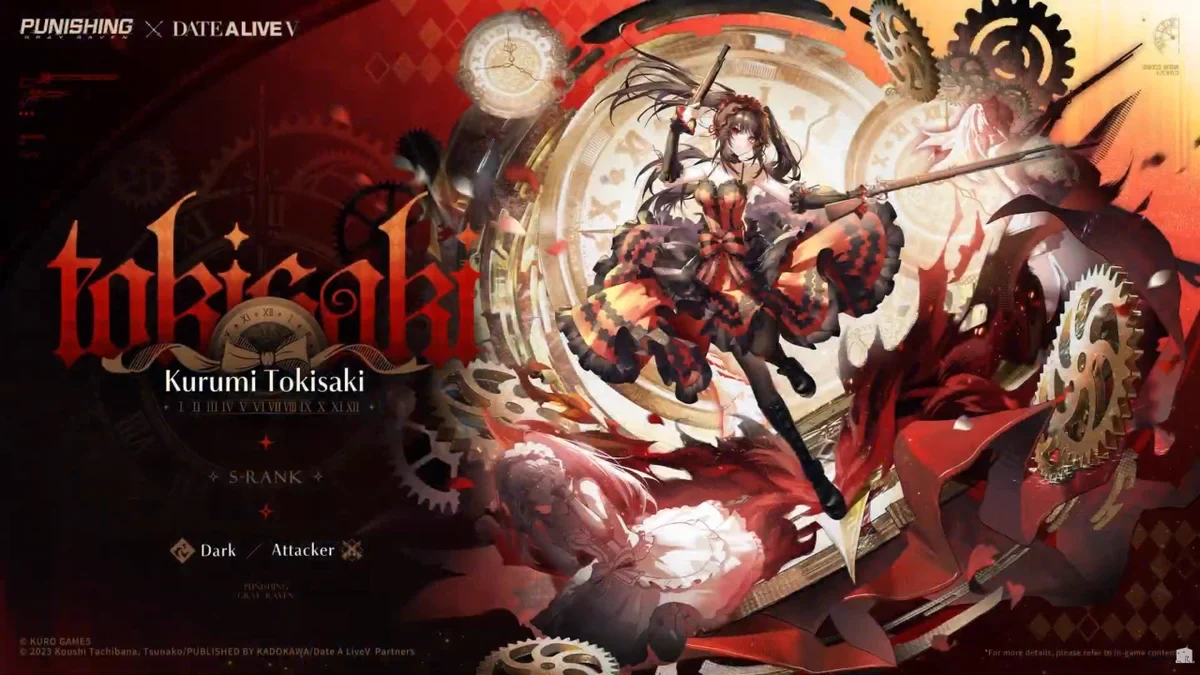Punishing: Gray Raven Ungkap Database Kurumi Tokisaki, Kolaborasi Date A Live V Mulai 29 September