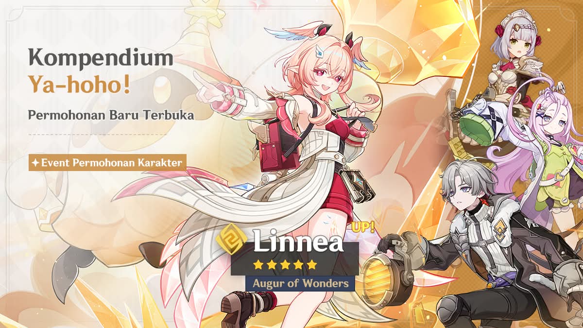 Visual utama Luna VI yang bisa diisi dengan banner resmi Linnea, key visual update, atau materi promosi patch