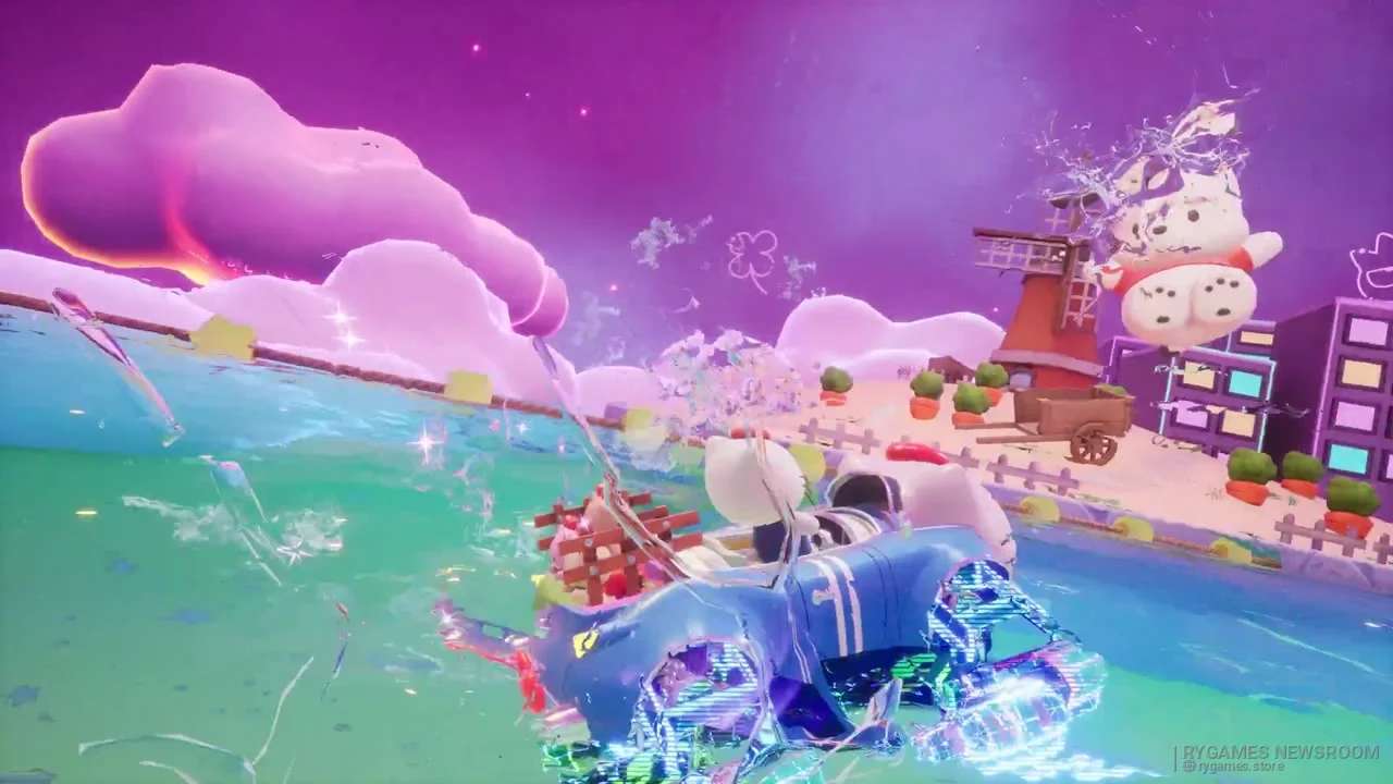 『Sonic Racing: CrossWorlds』Year Two Showcase内「Virtual Sanrio Puroland Pack」場面カット - gambar 7