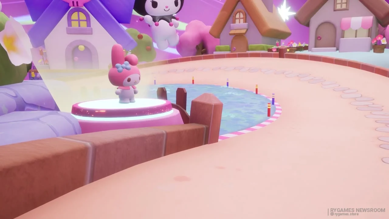 『Sonic Racing: CrossWorlds』Year Two Showcase内「Virtual Sanrio Puroland Pack」場面カット - gambar 9