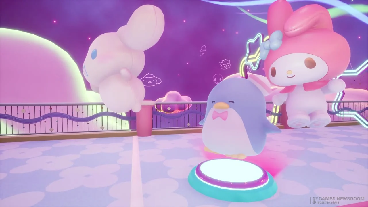 『Sonic Racing: CrossWorlds』Year Two Showcase内「Virtual Sanrio Puroland Pack」場面カット - gambar 10