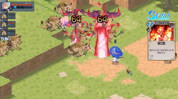 Cuplikan battle STARDUST: Wish of Witch yang menonjolkan taktik, kartu, dan serangan sinematik