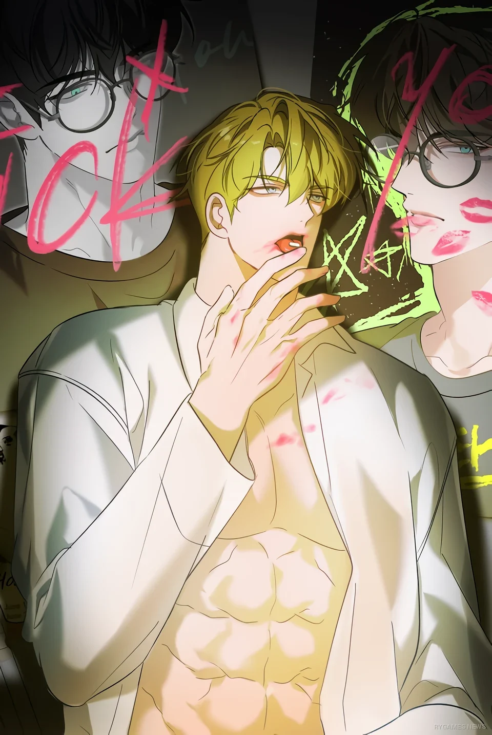 Promo art of Love My Dirty (러브 마이 더티) by LAMP, currently serializing on Mr. Blue