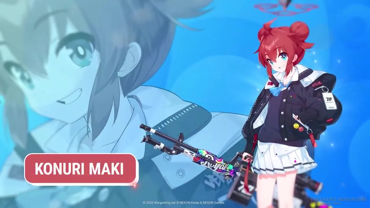 『World of Warships』×『ブルーアーカイブ』2026年復刻告知映像の場面カット - gambar 6