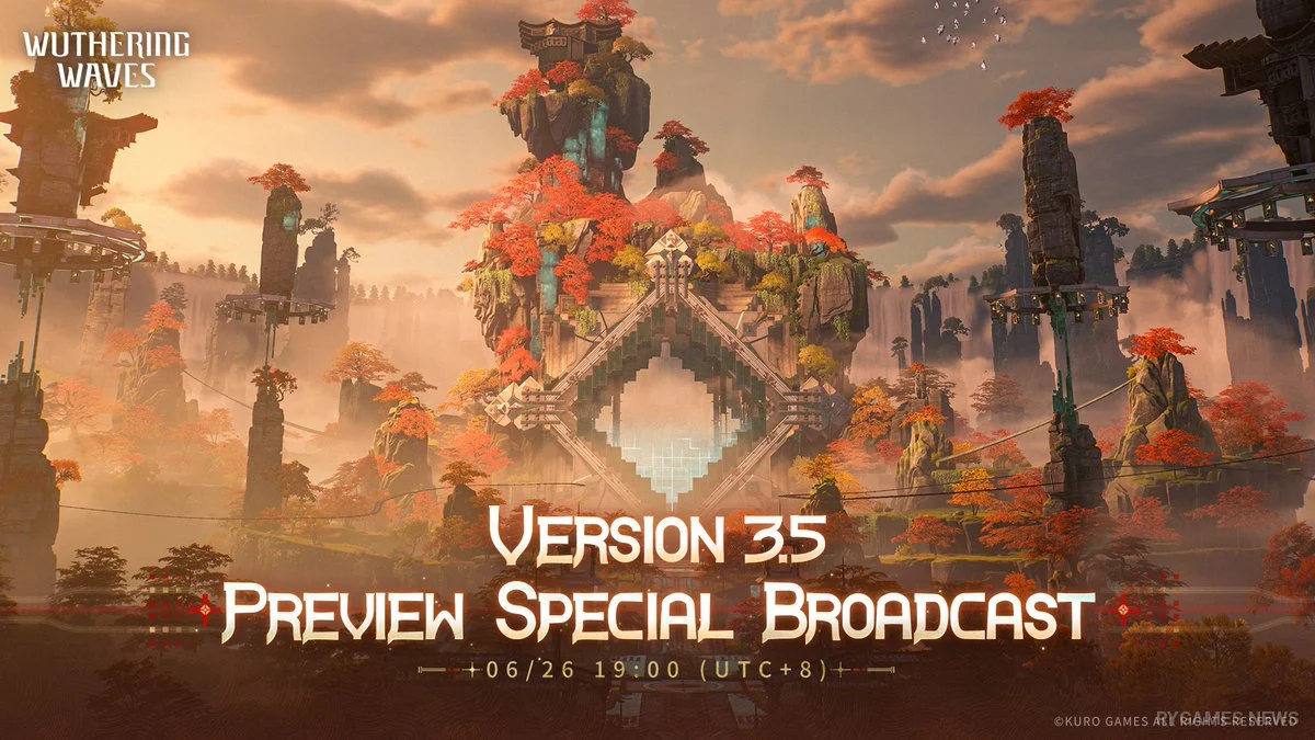 Visual pengumuman Wuthering Waves Version 3.5 Preview Special Broadcast
