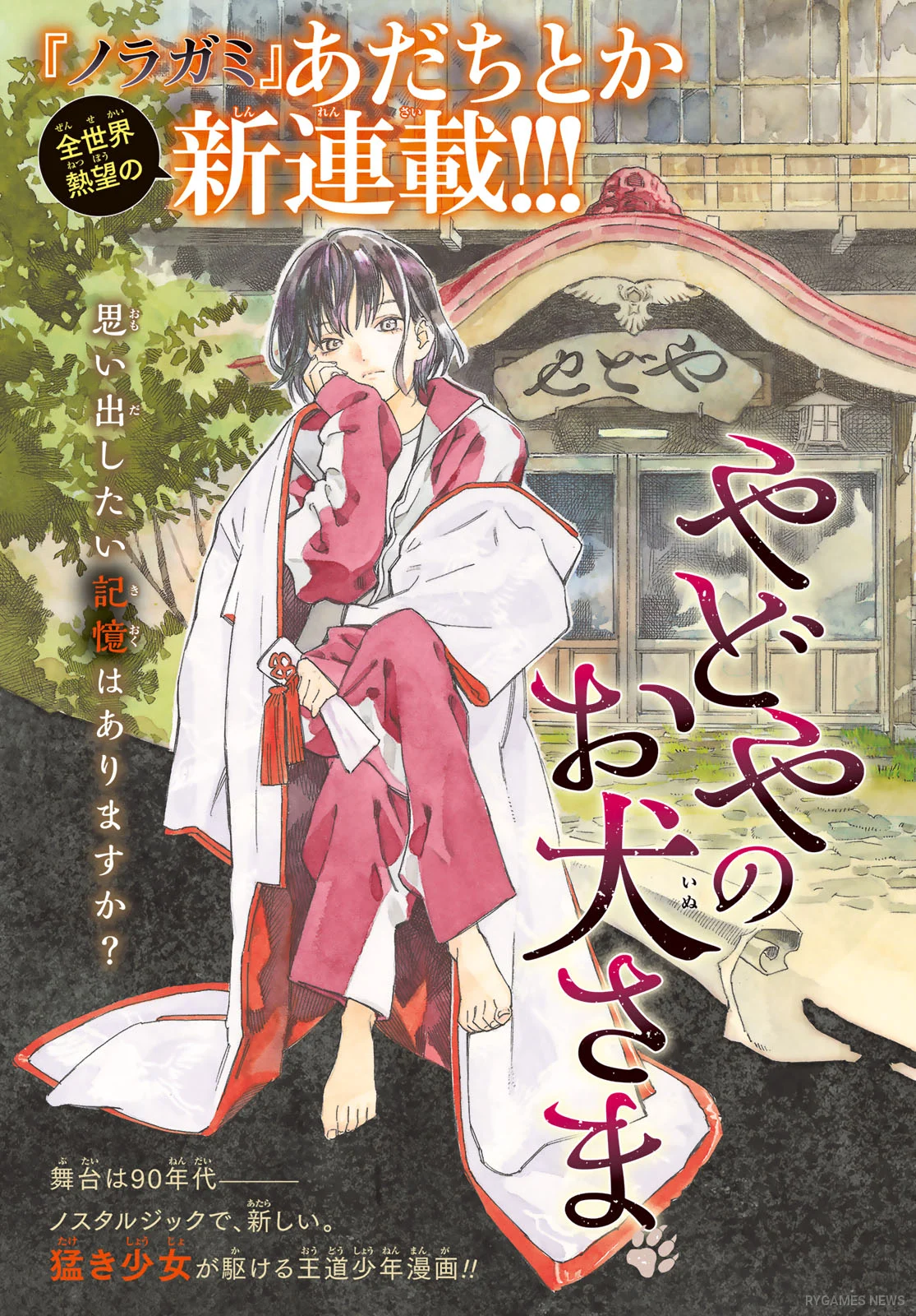 『月刊少年マガジン』2026年11月号『やどやのお犬さま』表紙