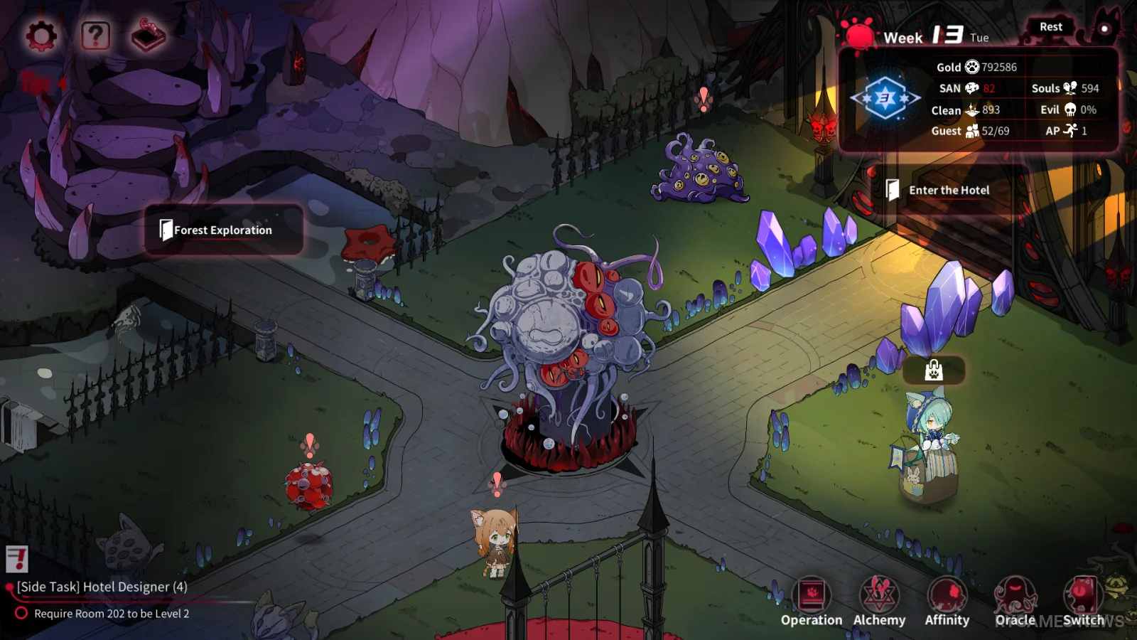Screenshot gameplay Yog-Sothoth's Yard dari Steam - gambar 2