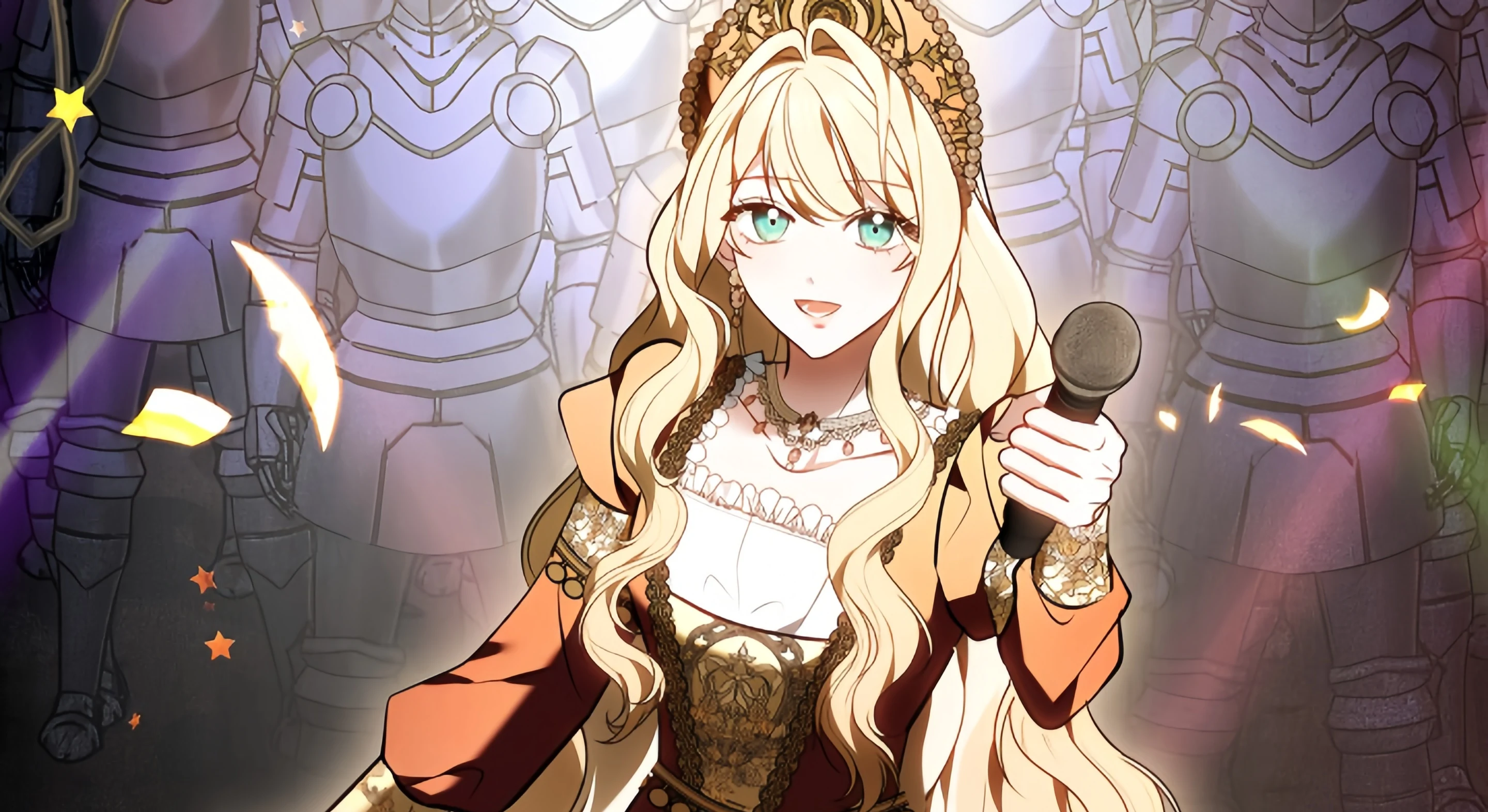 New Manhwa Vote for Your Knight! (당신의 기사에게 투표하세요!) Serializing on KakaoPage: A Survival Show PD Reincarnated as a Princess and Created a Knight Competition